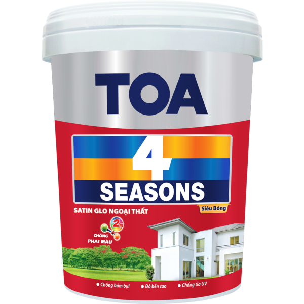 Sơn ngoại thất TOA 4 Seasons Exterior Satin Glo High Sheen - 5L